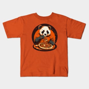 Panda Pizza Party Kids T-Shirt